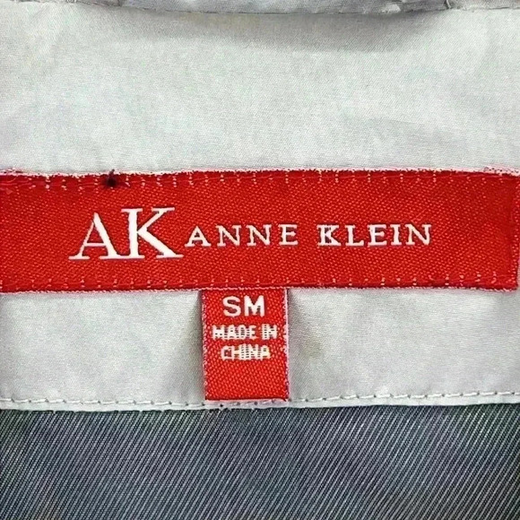 Anne Klein Women’s Quilted Down Jacket Size Small Blush Pockets Knit Cuffs - Picture 2 of 12